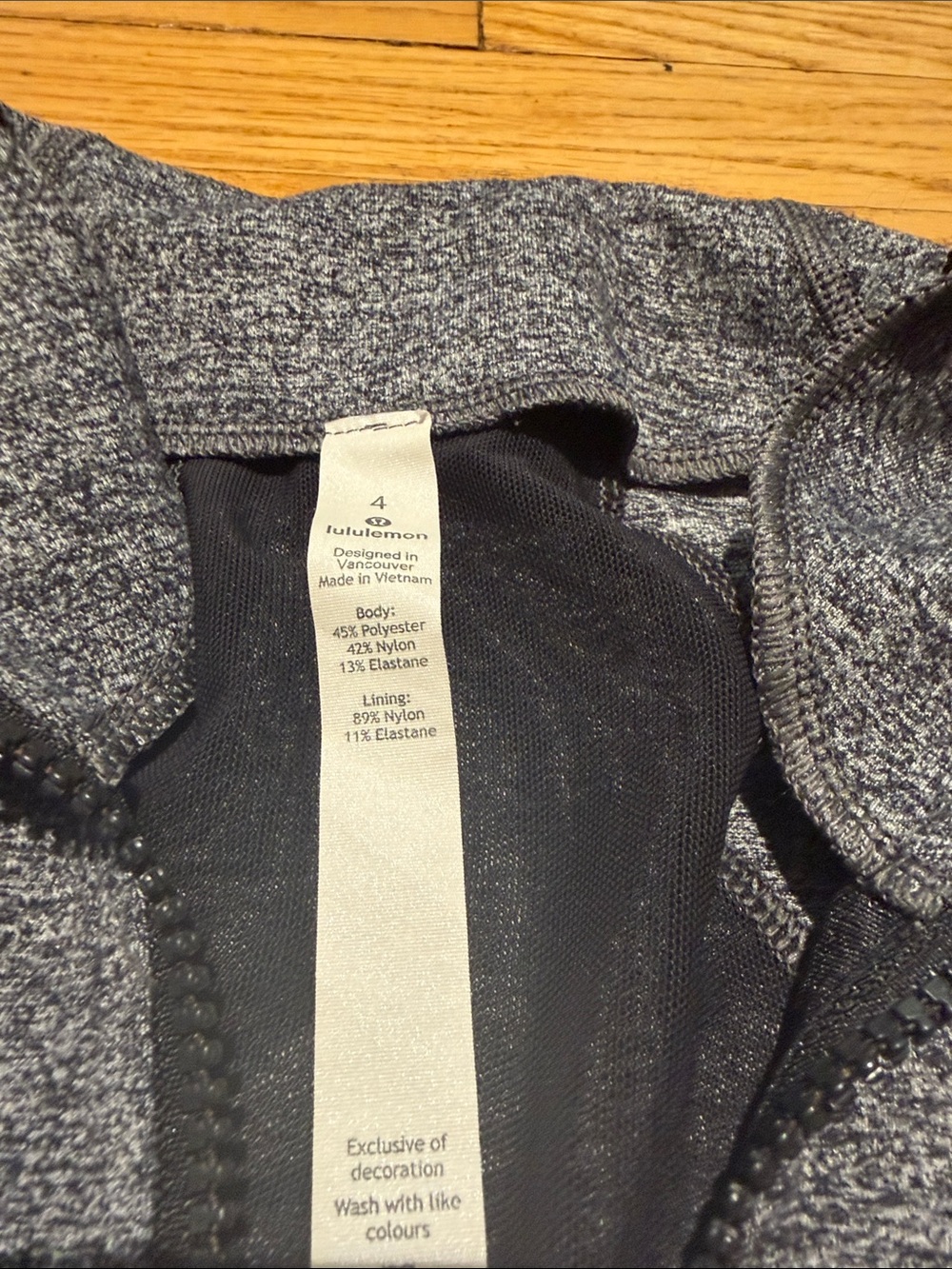 lululemon athletica Heathered Gray Define Zip-Up Jacket Size 4 - Picture 2 of 5